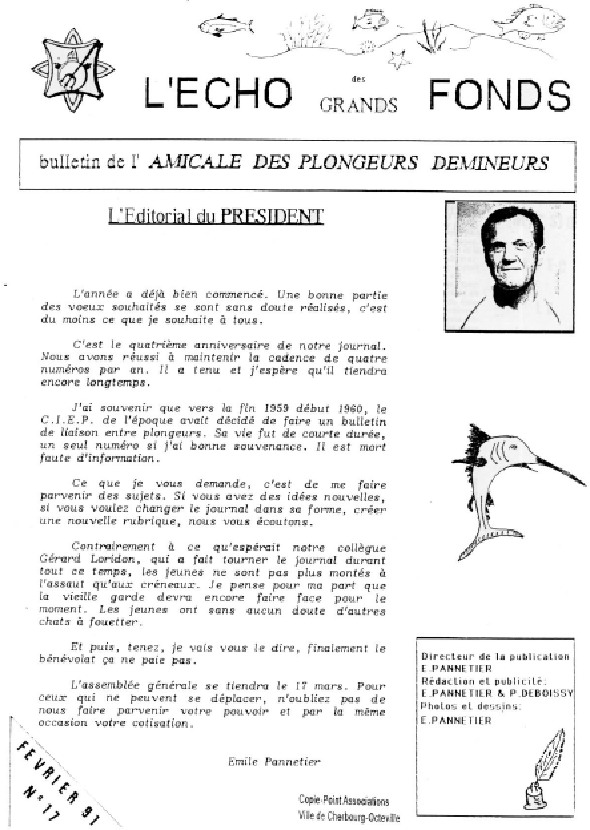 L'Echo des Grands Fonds N°17 - Bulletin de l'Amicale des Plongeurs Démineurs