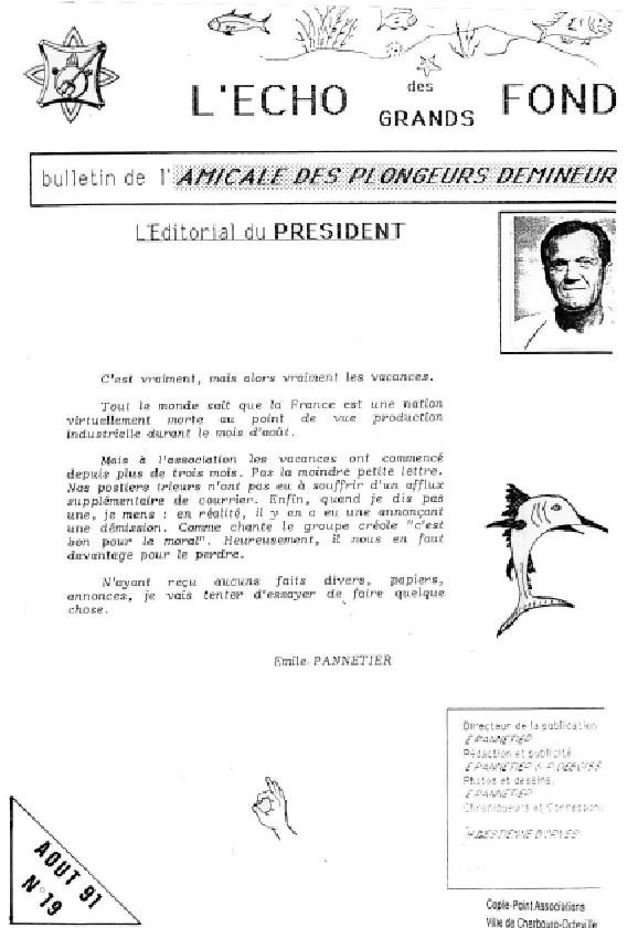 L'Echo des Grands Fonds N°19 - Bulletin de l'Amicale des Plongeurs Démineurs