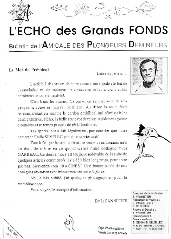 L'Echo des Grands Fonds N°23 - Bulletin de l'Amicale des Plongeurs Démineurs