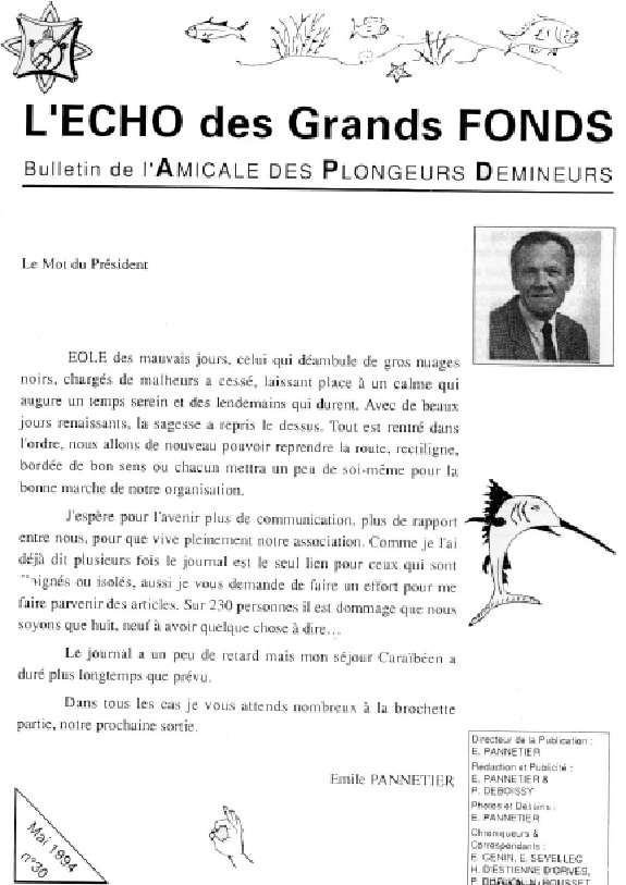 L'Echo des Grands Fonds N°30 - Bulletin de l'Amicale des Plongeurs Démineurs