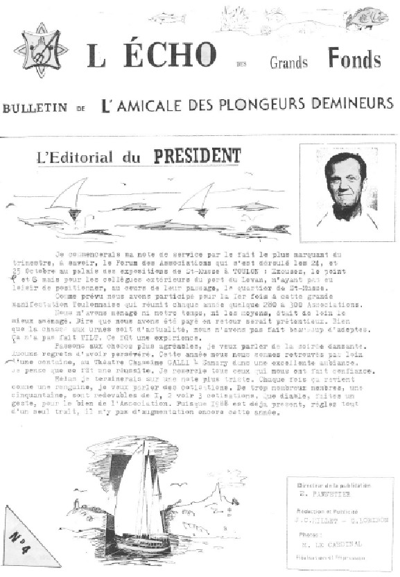 L'Echo des Grands Fonds N°4 - Bulletin de l'Amicale des Plongeurs Démineurs