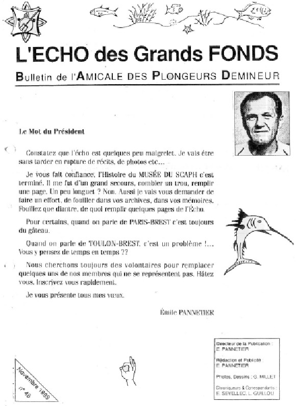 L'Echo des Grands Fonds N°46 - Bulletin de l'Amicale des Plongeurs Démineurs