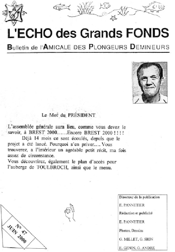 L'Echo des Grands Fonds N°47 - Bulletin de l'Amicale des Plongeurs Démineurs