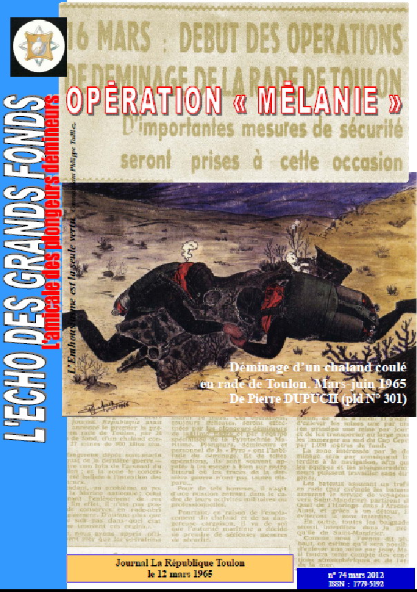 L'Echo des Grands Fonds N°74 - Bulletin de l'Amicale des Plongeurs Démineurs