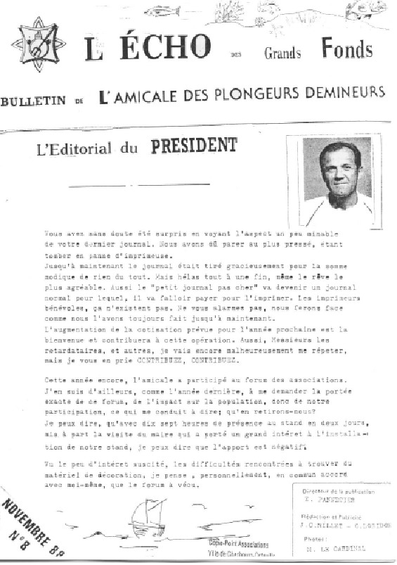 L'Echo des Grands Fonds N°8 - Bulletin de l'Amicale des Plongeurs Démineurs